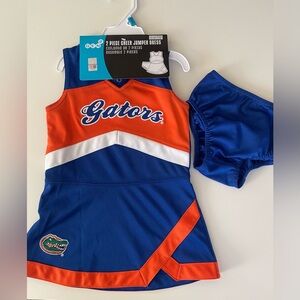Florida Gators cheerleading dress uniform with bloomers Size: 24 months NWOT